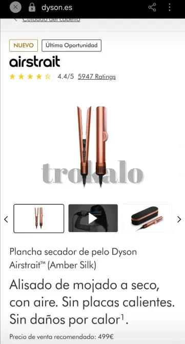 Dyson Airstrait Amber Silk Pontevedra - foto 4